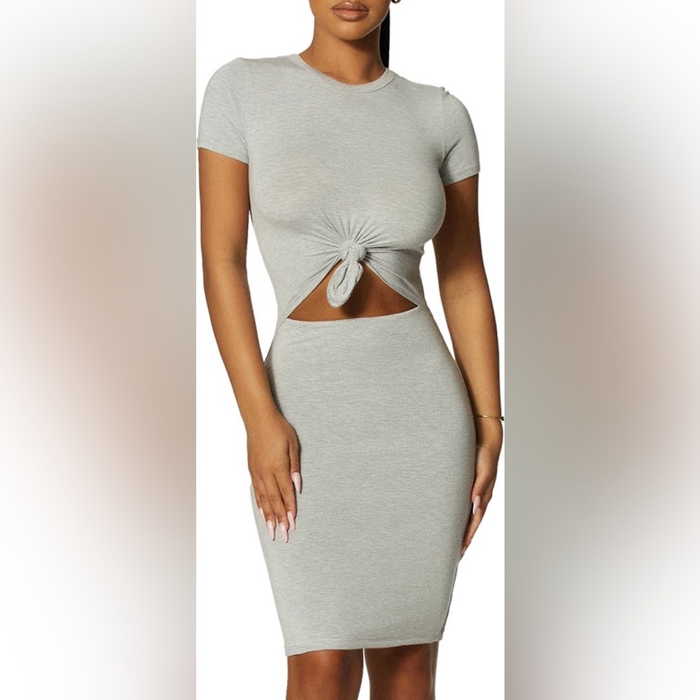 Naked Wardrobe White Mini Dress